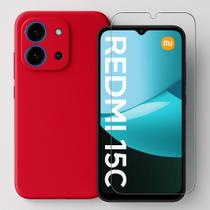 Capa Aveludada Para Xiaomi Redmi 15C 4G + Pelicula Hidrogel