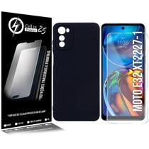 Capa Aveludada Premium compativel Moto E32 XT2227 6.5 + Película Vidro 9h - Cell In Power25