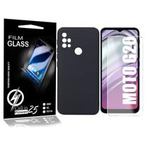 Capa Aveludada Premium Moto G20 6.5 XT2128-1 + Película Vidro 9h - Cell In Power25 Capa Aveludada Premium Moto G20 6.5 XT2128-1 + Película Vidro 9h - Cell In Power25