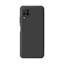 Capa Aveludada Preta Case Silicone Para Samsung Galaxy A12