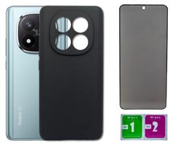 Capa Aveludada Preta Para Note 14 Pro Plus + Pel Privacidade