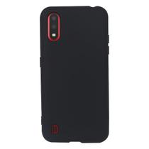 Capa Aveludada Preta + Película De Hydrogel Fosca Compatível Para Galaxy A01 A015 5.7 Capa Aveludada Preta + Película De Hydrogel Fosca Compatível Para Galaxy A01 A015 5.7