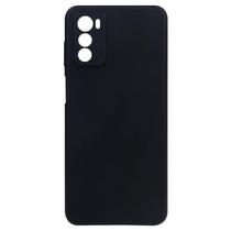 Capa Aveludada Preta + Película De Hydrogel Fosca Compativel Para Moto G82 5G XT2225 6.6