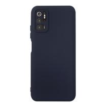 Capa Aveludada Preta + Película De Hydrogel Fosca Compatível Para Redmi Note 10 5G 6.5
