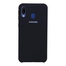 Capa Aveludada Preta + Película De Hydrogel HD Compativel Para Galaxy M30 M305 6.4