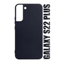 Capa Aveludada Preta + Película De Hydrogel HD Compatível Para Galaxy S22 Plus S906 6.6