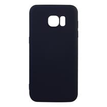 Capa Aveludada Preta + Película De Hydrogel HD Compatível Para Galaxy S7 Edge G935 5.5 - Luiza Cell25