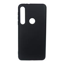 Capa Aveludada Preta + Película De Hydrogel HD Compatível Para Moto G8 Play Xt2015 6.2