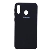 Capa Aveludada Preta + Película De Hydrogel Privacidade Compatível Para Galaxy M30 M305 6.4