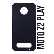 Capa Aveludada Preta + Película De Hydrogel Privacidade Compatível Para Moto Z2 Play Xt1710 5.5 - Luiza Cell25