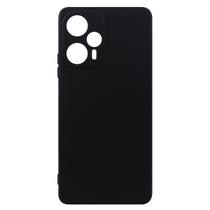 Capa Aveludada Preta + Película De Hydrogel Privacidade Compatível Para Xiaomi Poco F5 5G 6.67