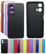 Capa Aveludada Proteção Capinha Para Moto G35 Silicone