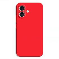 Capa Aveludada Silicone Anti Impacto Para iPhone 16 Plus