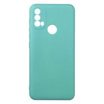 Capa Aveludada Verde Agua compatível Moto E40 6.5 XT2159 + PEL. DE CERÂMICA - Cell In Power25 Capa Aveludada Verde Agua compatível Moto E40 6.5 XT2159 + PEL. DE CERÂMICA - Cell In Power25