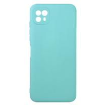 Capa Aveludada Verde Agua compatível Moto G50 5G XT2137 + Película Vidro 9h - Cell In Power25