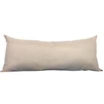 Capa Avulsa Para Almofada Grande Encosto Apoio Cama Sofá Poltrona Almofadão Yoga Enchimento Silicone Antialérgico 35x95 Bege