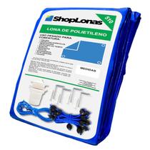 Capa Azul de Proteção para Piscina ShopLonas 510 - 8,5x4,5 Cobertura