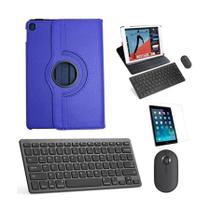 Capa Azul, Teclado Mouse Preto, Pel Para Tablet Pad 5 11