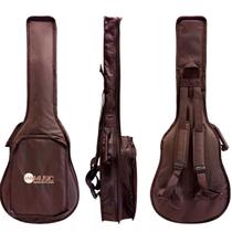 Capa Bag Cargo Luxo Marrom Ny-600 Para Violão Flat Rozini Strinberg Cort Tagima Crafter Yamaha