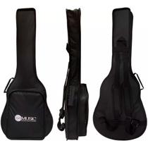 Capa Bag Cargo Luxo Preto Ny-600 Para Violão Flat Rozini Strinberg Cort Tagima Crafter Yamaha