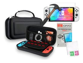 Capa Bag Case Nintendo Switch Oled+ Pelicula De Vidro Oivo