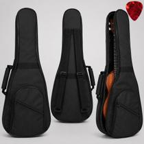 Capa Bag Case Ukulele Tenor Preta Acolchoada Impermeável Capa Bag Case Ukulele Tenor Preta Acolchoada Impermeável