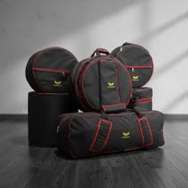 Capa Bag Kit Bateria 9 Peças Premium Line Evance Capa Bag Kit Bateria 9 Peças Premium Line Evance