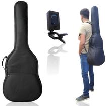 Capa Bag Luxo P/ Violao Folk Acolchoada Estofada + Afinador