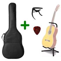 Capa Bag Luxo Para Violão modelo Classico Acolchoada + Suporte + Capotraste