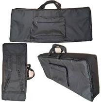 Capa Bag Master Luxo Para Piano Korg Kronos 2 Nylon (preto) Carbon
