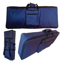 Capa Bag Master Luxo Para Teclado Casio Lk-170 Preto Cor:Azul-marinho