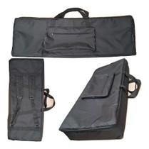 Capa Bag Master Luxo Para Teclado Yamaha Psr S530 Preto Carbon