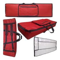 Capa Bag Master Luxo Teclado Yamaha Psr-e273 Rd + Cobertura