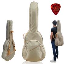 Capa Bag Mochila Acolchoada Super Luxo Top Para Violão Folk