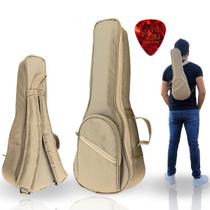 Capa Bag Mochila Case Para Ukulele Soprano Acolchoada Luxo