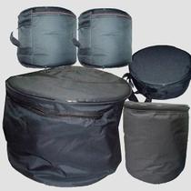 Capa Bag P/ Bateria 5 Pçs Acolchoada Nylon 600 Resistente Carbon