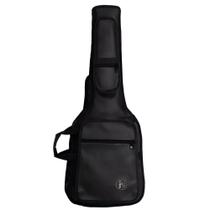 Capa Bag Para Guitarra Couro Premium Acolchoado Preto - Jpg Bags