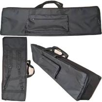 Capa Bag Para Piano Korg Sp170 Nylon Master Luxo Preto Carbon