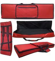 Capa Bag Para Teclado Casio Ctk-1300 Master Luxo Vermelho - Gope