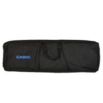 Capa Bag para Teclado CT-S200 CT-S300 da Casio Modelo Super Luxo Almofadada Preta Bordado Casio