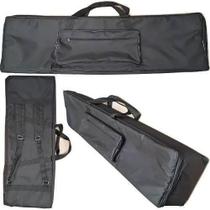 Capa Bag Teclado Korg Pa3X Le Nylon Master Luxo Preto Carbon