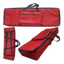 Capa Bag Teclado Yamaha Piaggero Np30 76 Teclas Vermelho