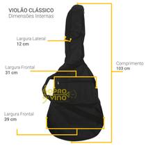 Capa Bag Violão Clássico Slim Protections Bags