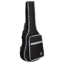 Capa Bag Violão Folk Acolchoada Cargo Extra Color Cinza
