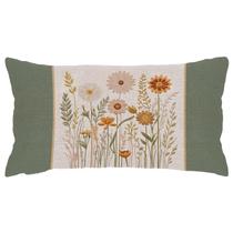 Capa Baguete 29x52 cm Linho Wildflowers B Capa Baguete 29x52 cm Linho Wildflowers B