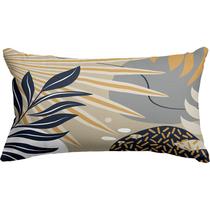 Capa Baguete 29x52 Geometric Leaves Blue A