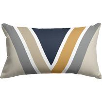 Capa Baguete 29x52 Geometric Leaves Blue B