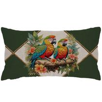 Capa Baguete 29x52 Linho Tropical Parrots Capa Baguete 29x52 Linho Tropical Parrots