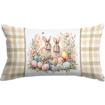 Capa Baguete 29x52 Páscoa Tartan Vintage