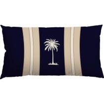 Capa Baguete 29x52 Suede Classic Palm Bege e Azul A